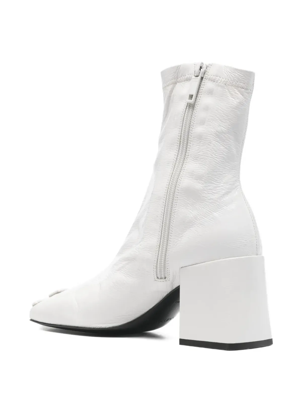 Courrèges Pre-Owned ヘリテージスクエアトゥレザーブーツ - 画像3