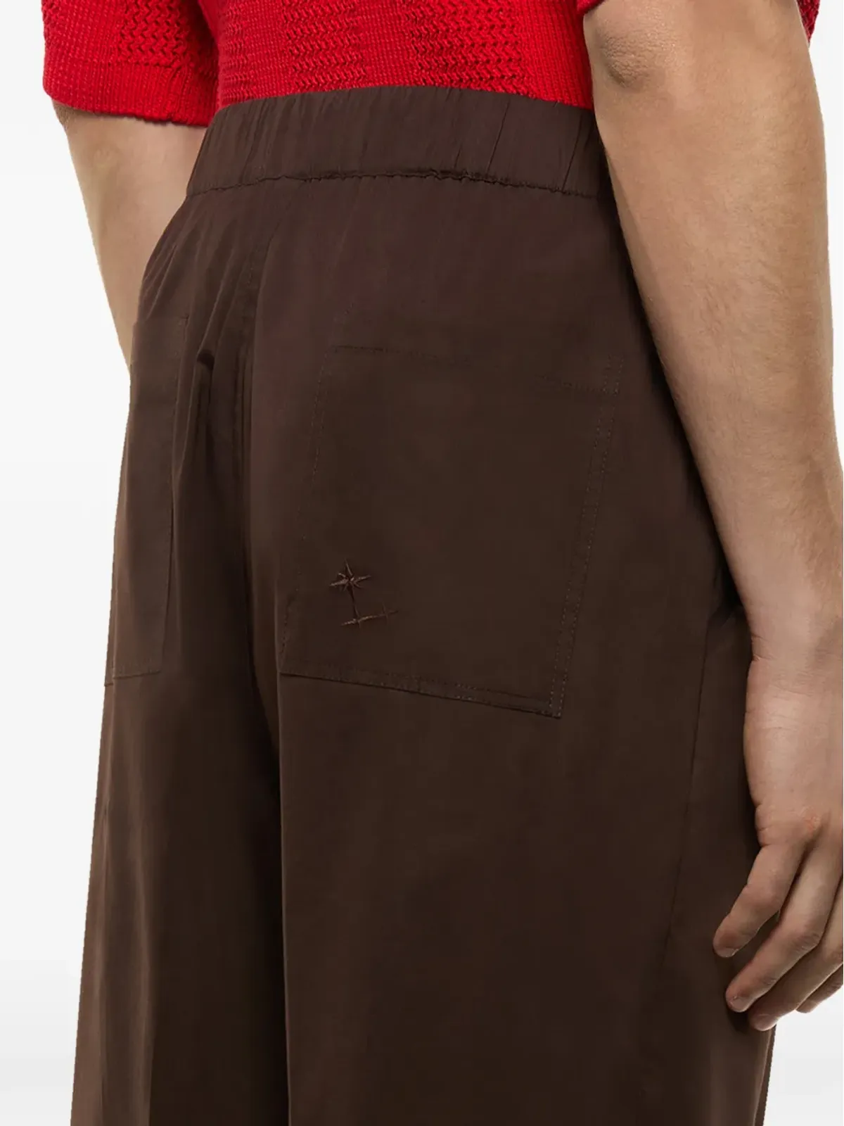 Laneus ウエストゴム付き前タックパンツ - 画像5