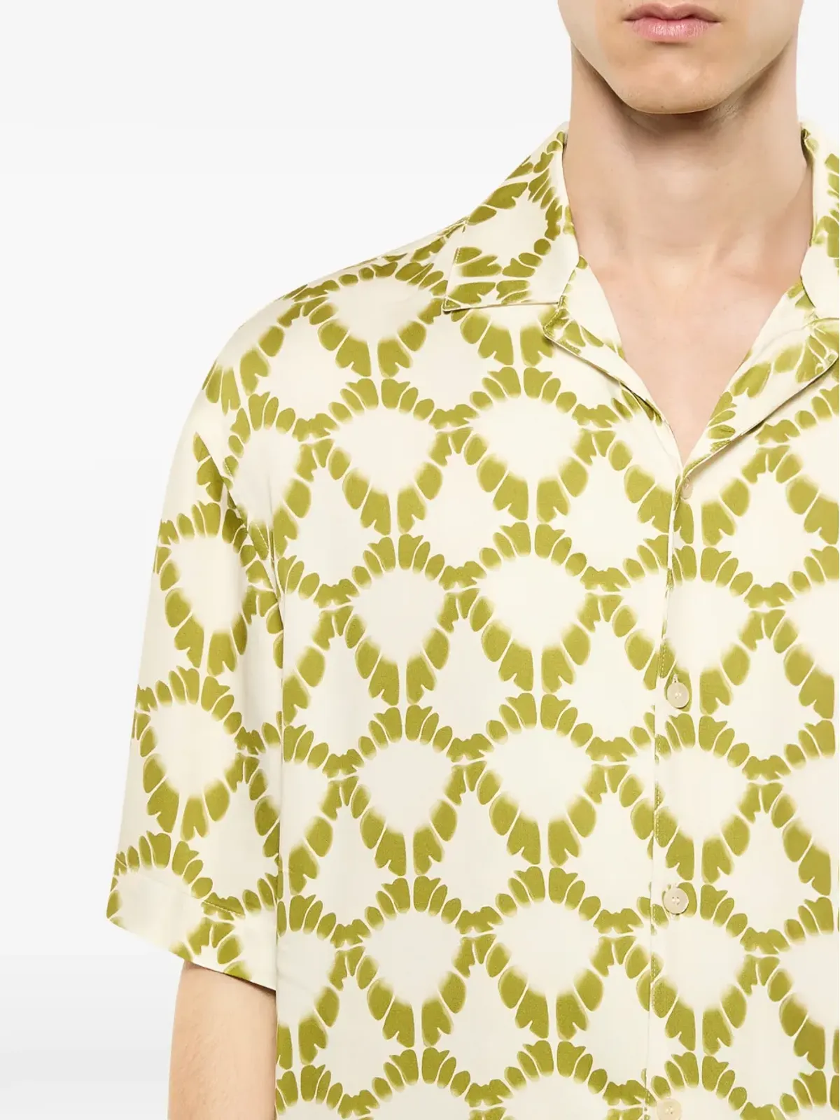 Laneus 総柄シャツ - ニュートラルカラー - 画像5