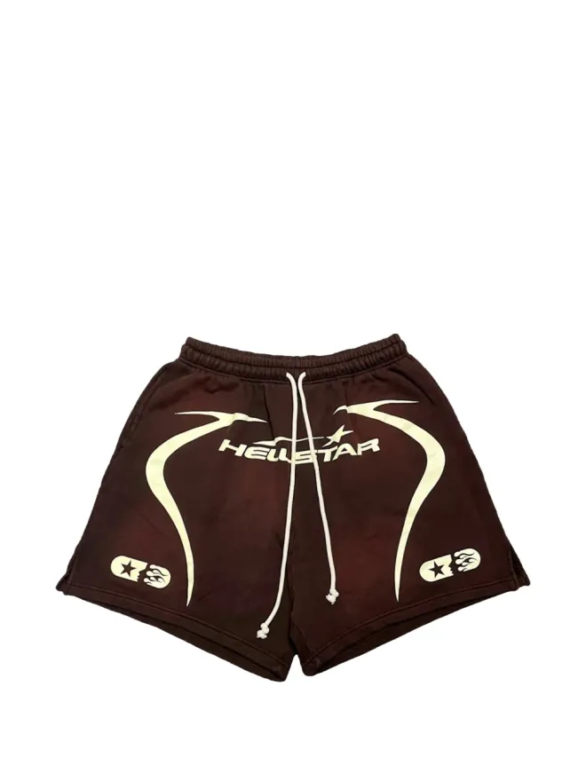 HELLSTAR HELLSTAR ドローコード付き グラフィック トラックショーツの商品画像