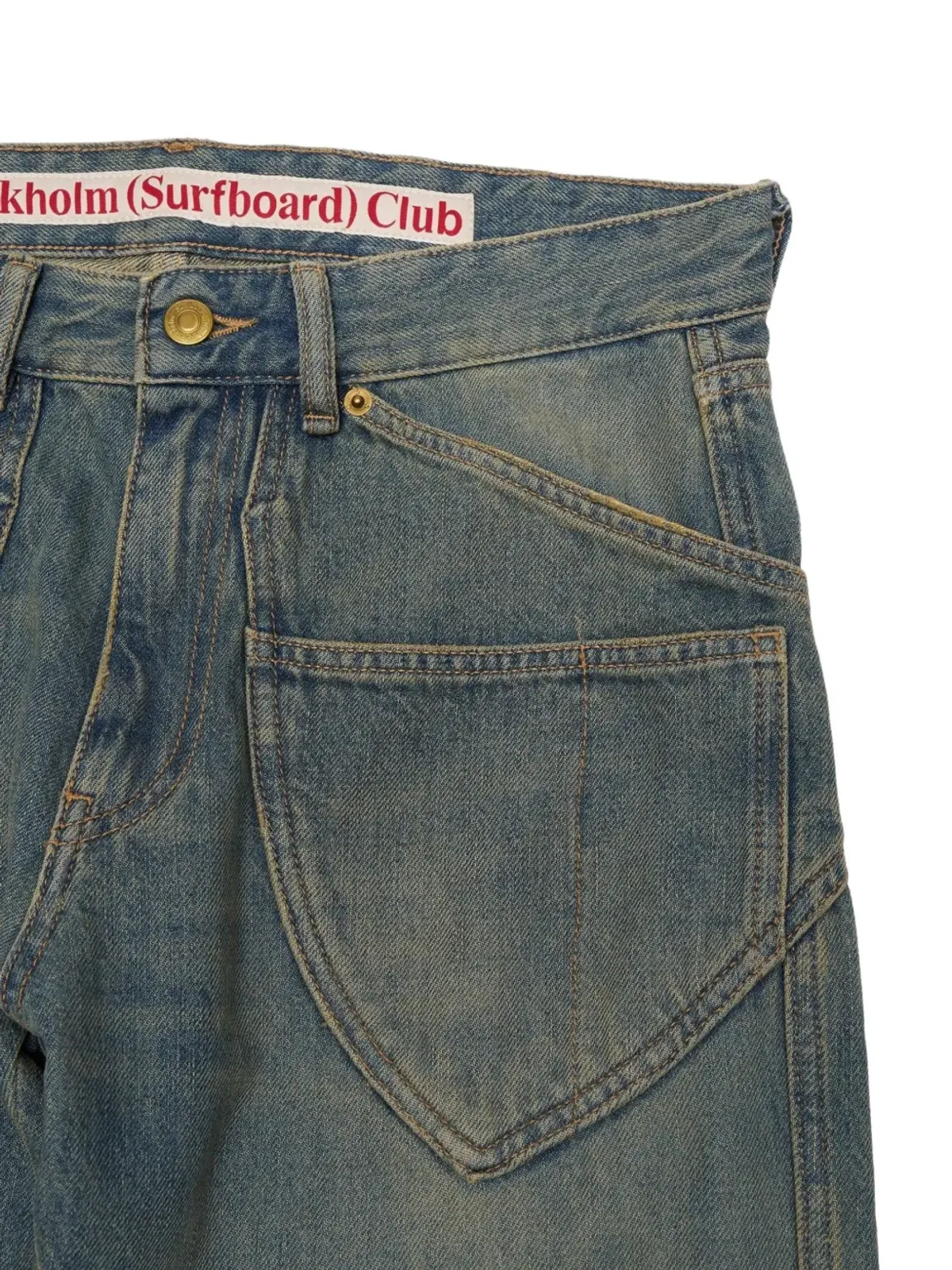 Stockholm Surfboard Club フロントポケット Hawk ジーンズ - 画像4