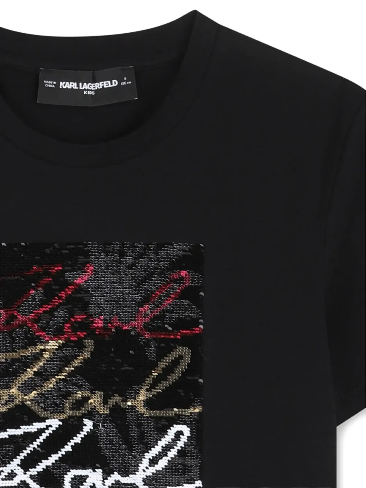 Karl Lagerfeld Kids スパンコール グラフィック Tシャツ - 画像3