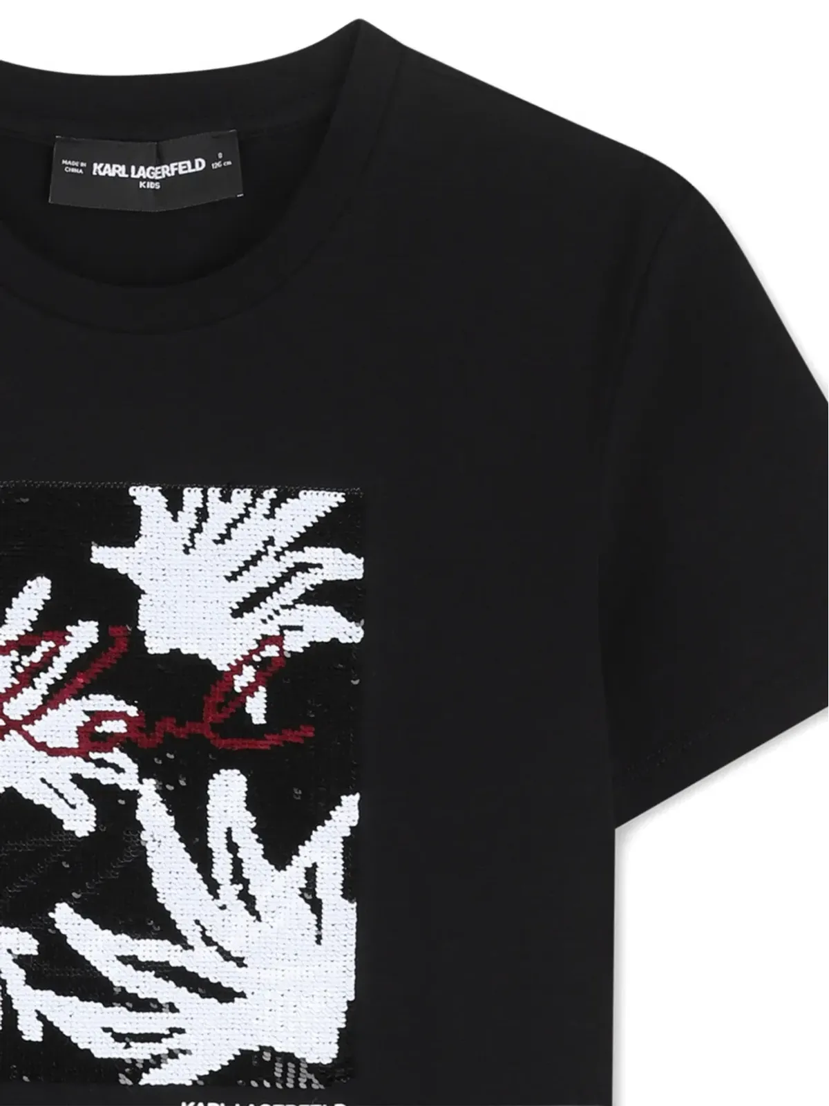 Karl Lagerfeld Kids スパンコール グラフィック Tシャツ - 画像4