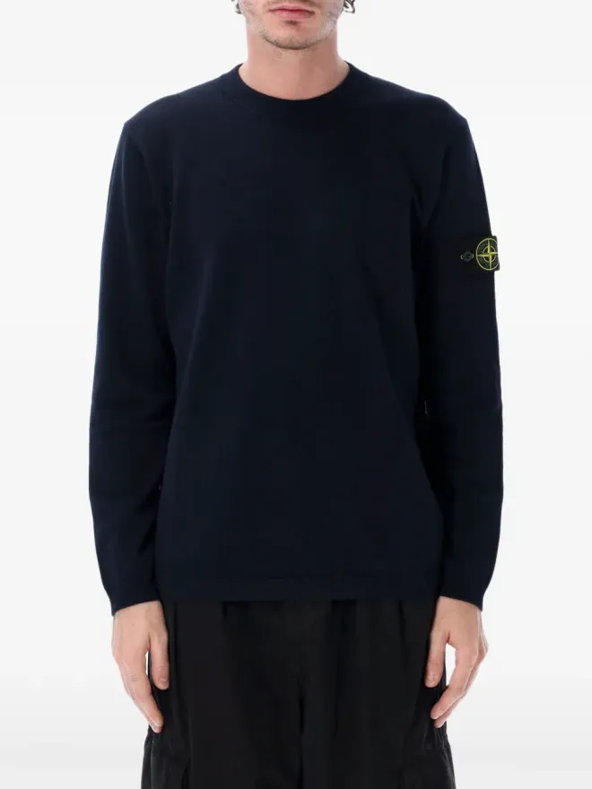 Stone Island Stone Island ロゴパッチニットセーターの商品画像