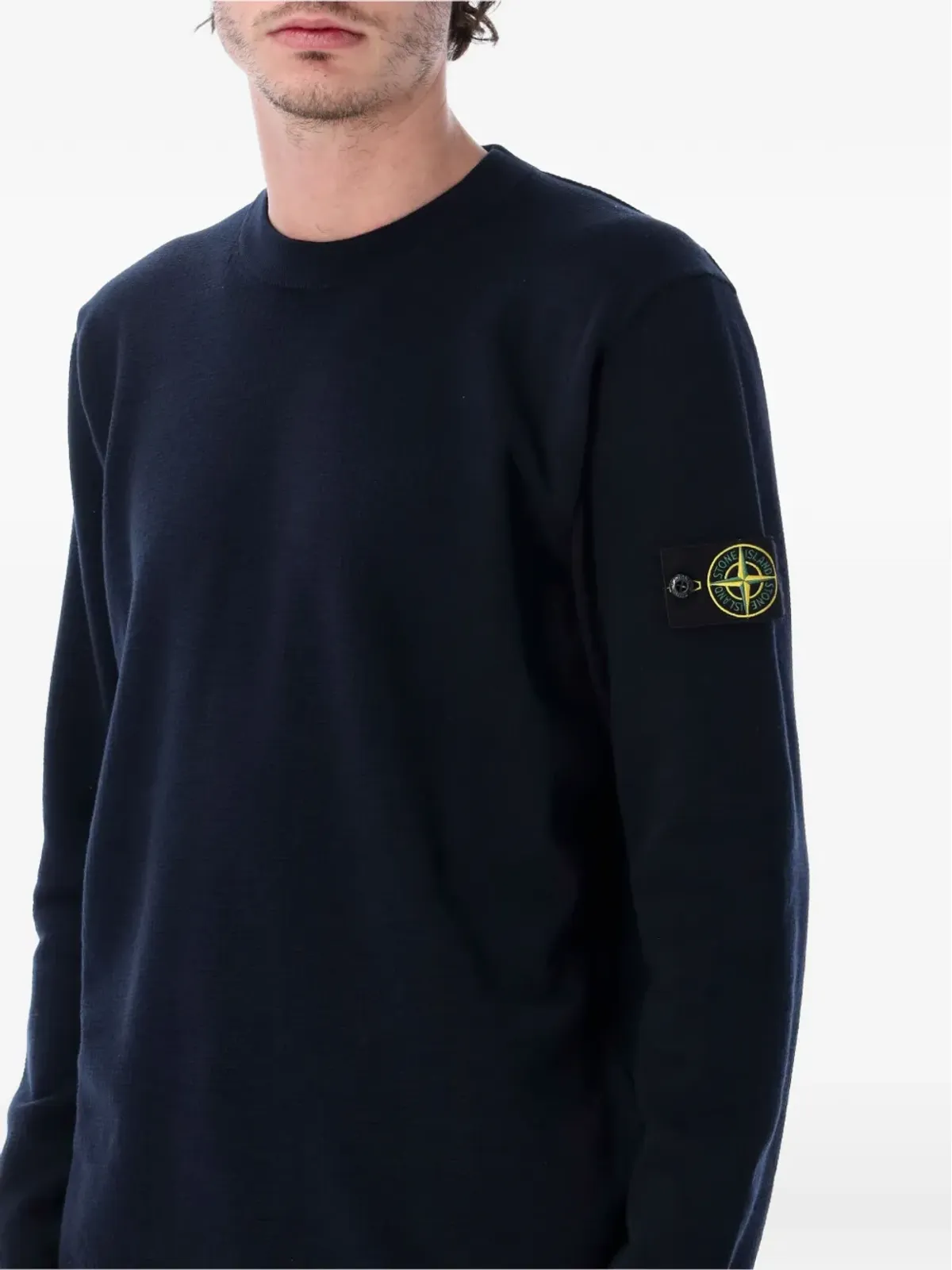 Stone Island ロゴパッチニットセーター - 画像3