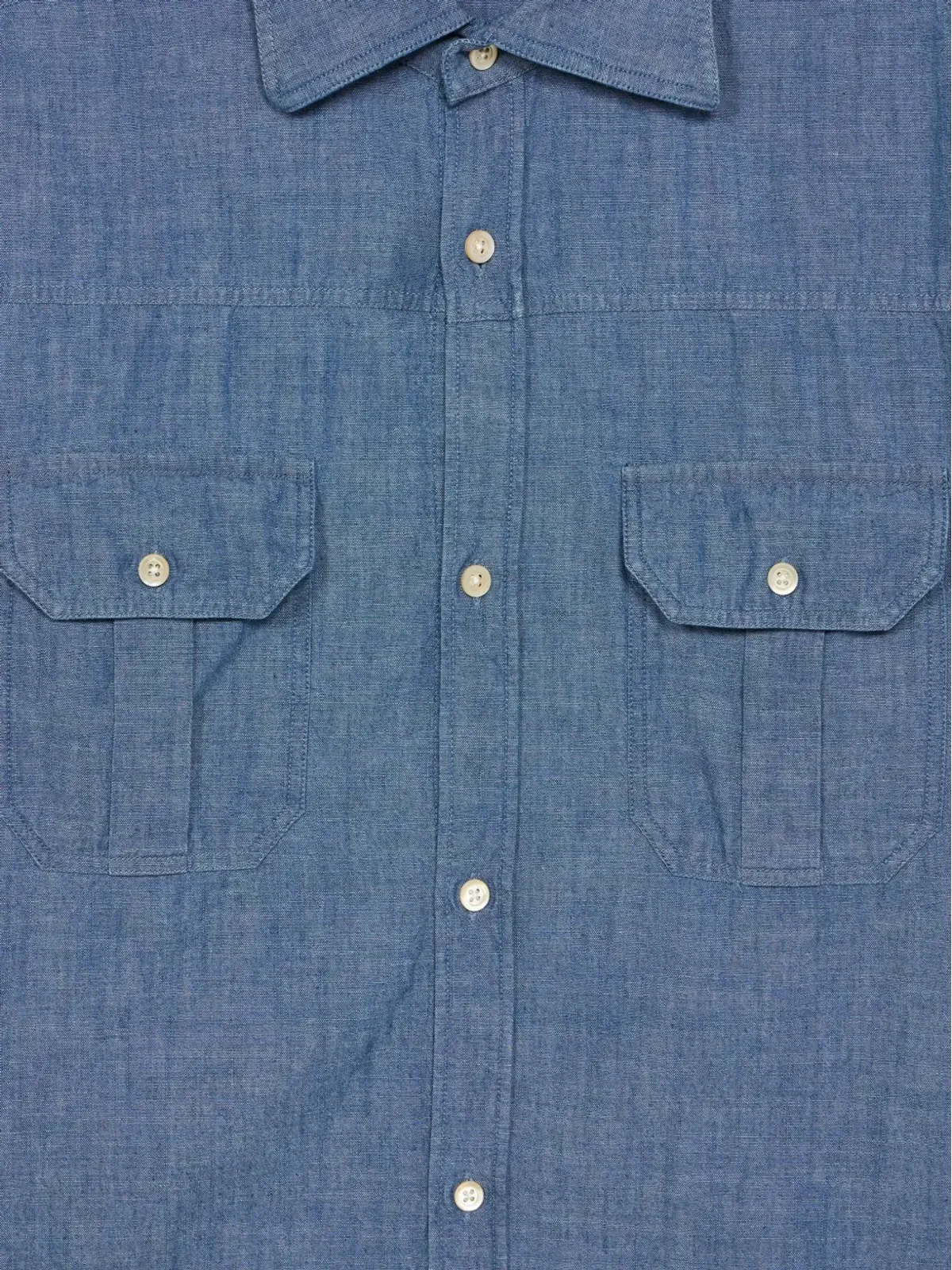 Fortela Amleto cotton shirt - Blue - 画像5