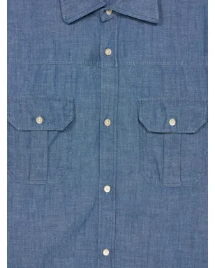 Fortela Amleto cotton shirt - Blue - サムネイル5