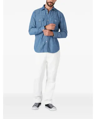 Fortela Amleto cotton shirt - Blue - サムネイル2