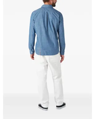Fortela Amleto cotton shirt - Blue - サムネイル3