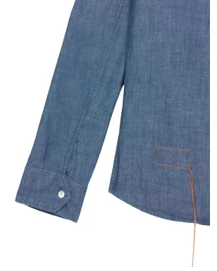 Fortela Amleto cotton shirt - Blue - サムネイル4