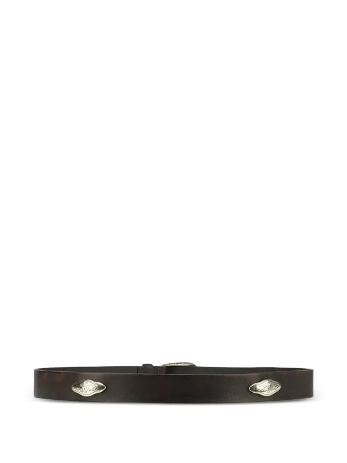 Fortela Culien embellished leather belt - Brown - 画像2