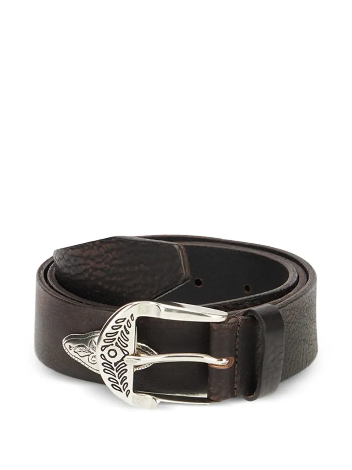 Fortela Culien embellished leather belt - Brown - 画像3