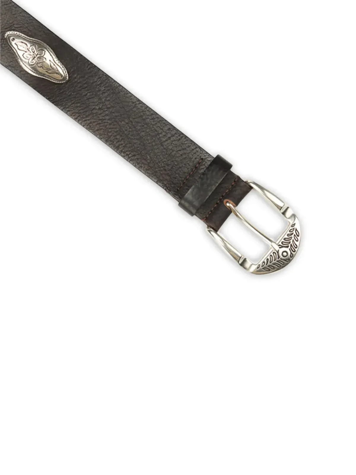 Fortela Culien embellished leather belt - Brown - 画像4