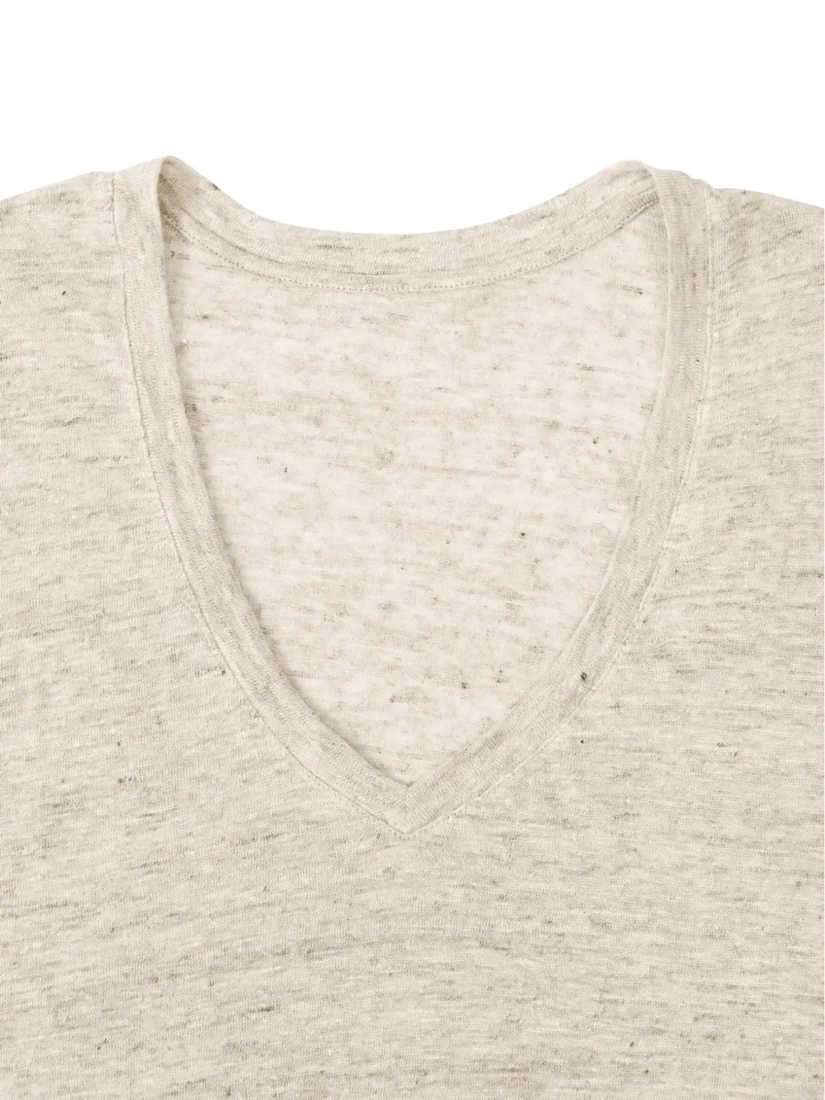 Fortela 長袖VネックTシャツ グレー - 画像3