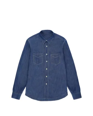 Fortela Osumi chambray shirt - Blue - サムネイル1