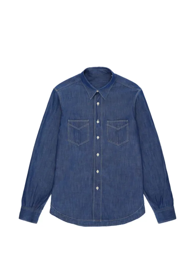 Fortela Fortela Osumi chambray shirt - Blueの商品画像