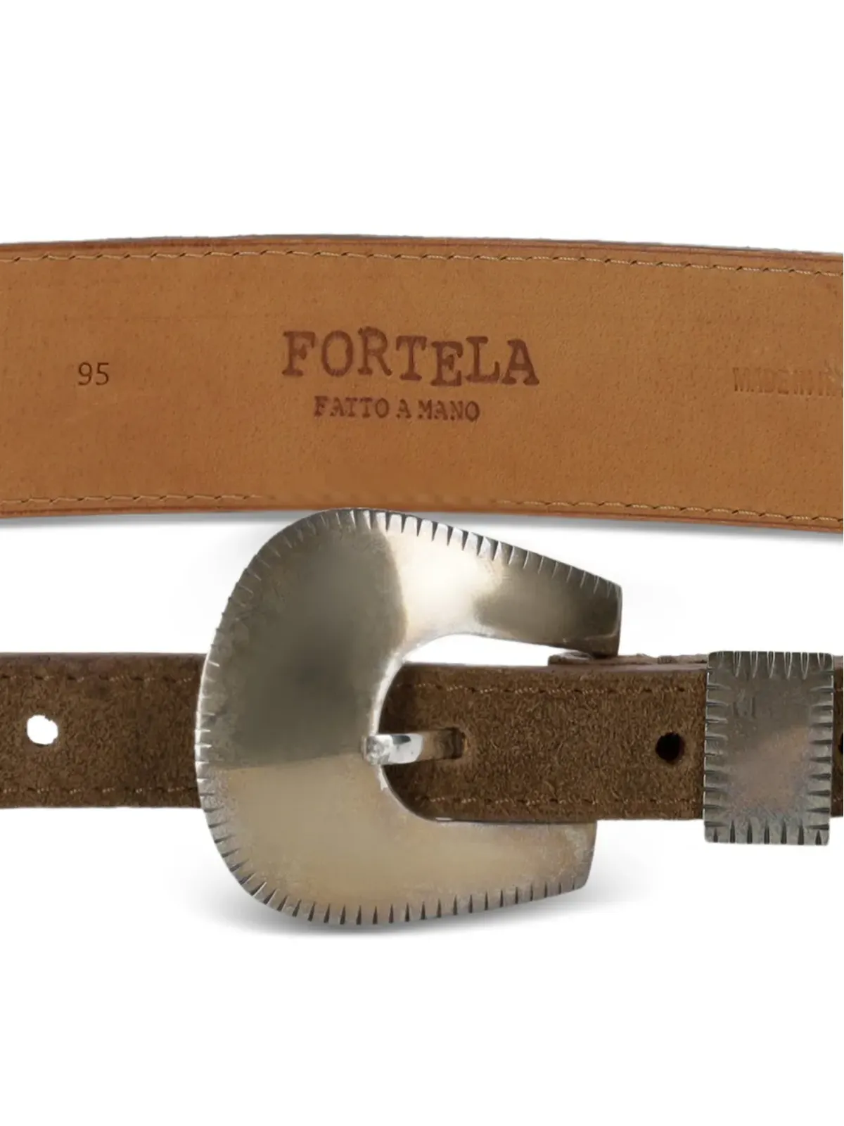 Fortela アラバマ スエードベルト - ブラウン - 画像2