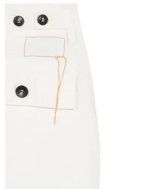 Fortela ボタン付きポケットパンツ - White - サムネイル5