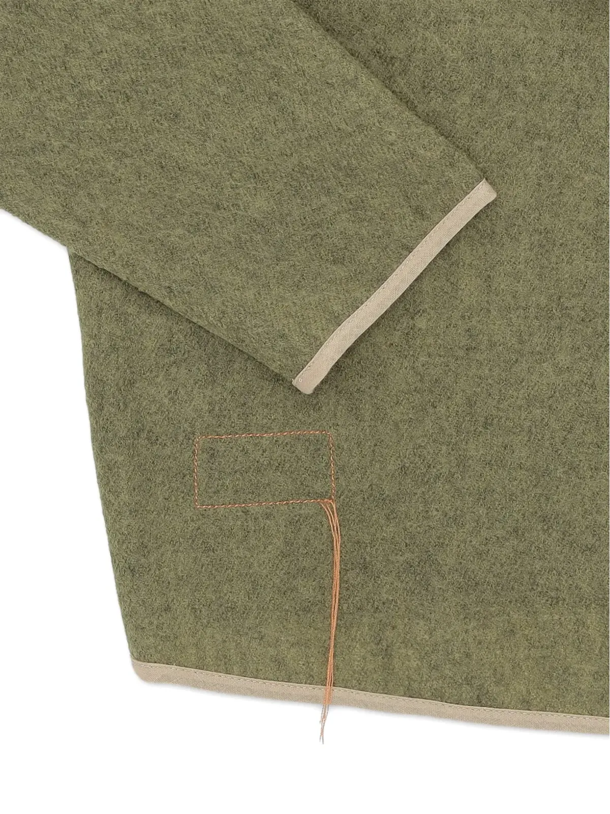 Fortela コントラストトリム ウール ジャケット - 画像3