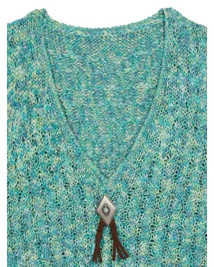 Fortela Lizzy knitted front-detail vest - Green - サムネイル3