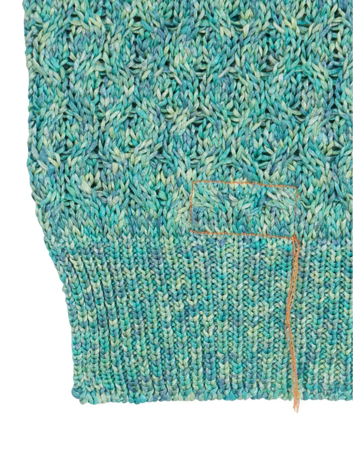 Fortela Lizzy knitted front-detail vest - Green - 画像4