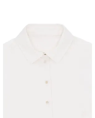 Fortela Ginette buttoned silk shirt - White - サムネイル5