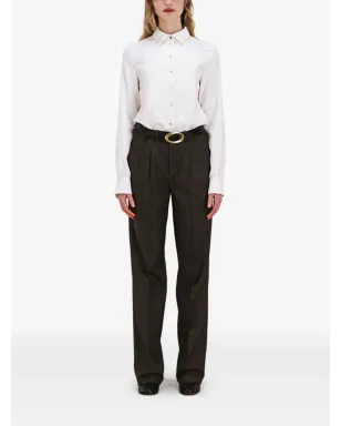 Fortela Ginette buttoned silk shirt - White - サムネイル2