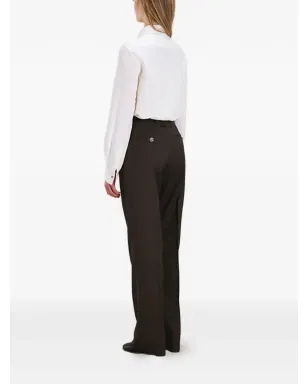 Fortela Ginette buttoned silk shirt - White - サムネイル3