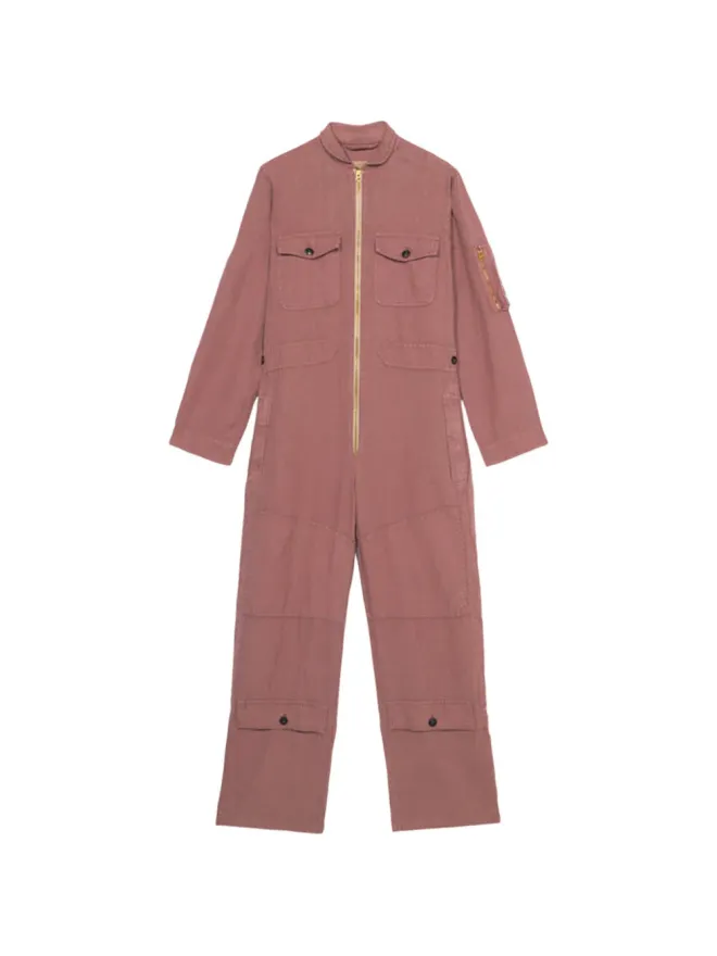 Fortela Fortela ジップアップ・マルチポケット・ジャンプスーツ ピンクの商品画像
