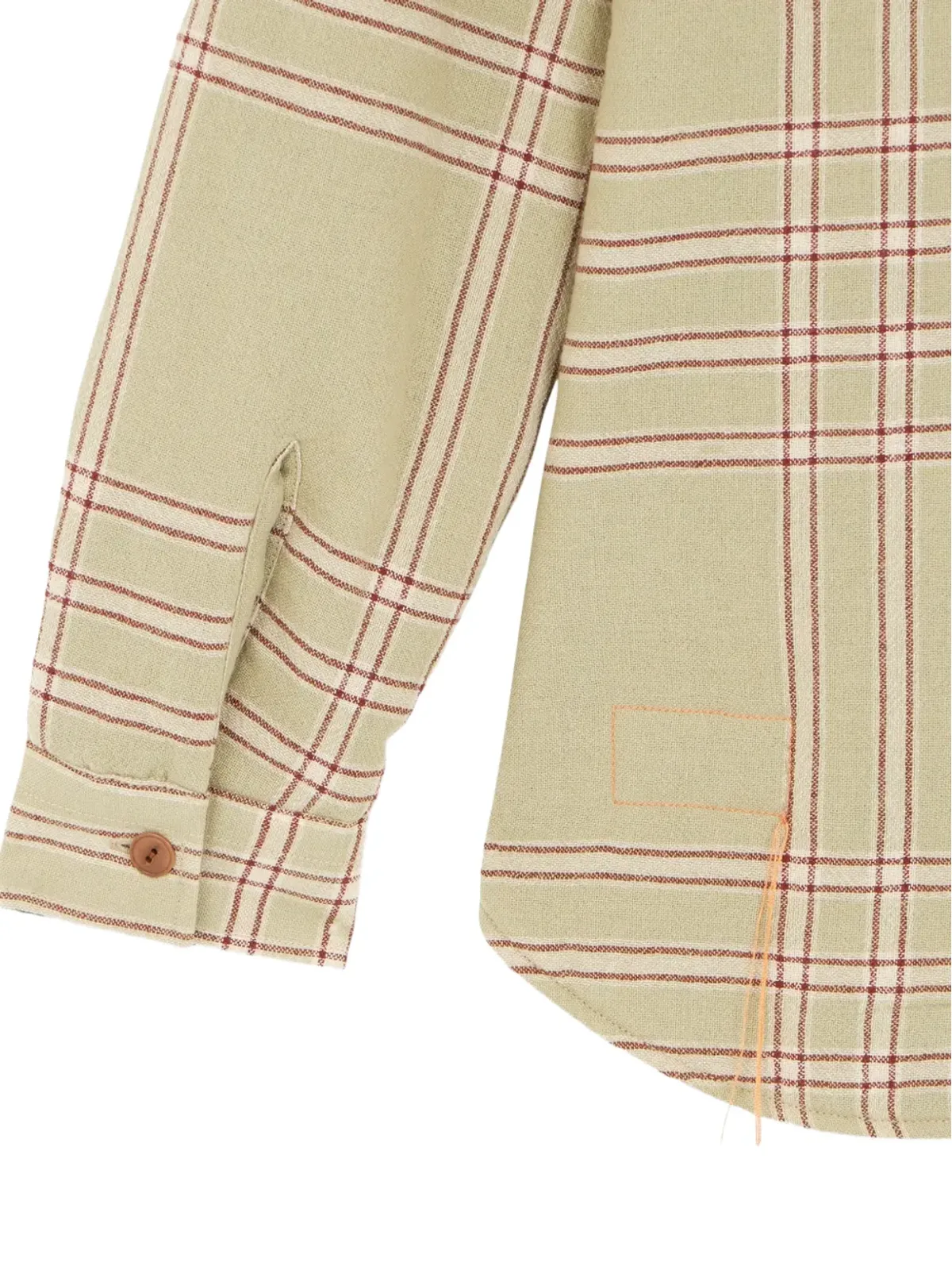 Fortela patch-pockets checked overshirt - Green - 画像5
