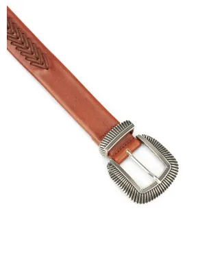 Fortela Clayton レザー バックルベルト - Brown - サムネイル4
