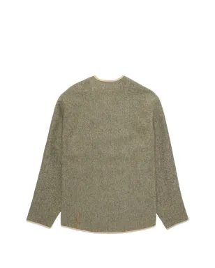 Fortela herringbone-pattern zip-up cardigan - Green - サムネイル2
