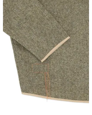 Fortela herringbone-pattern zip-up cardigan - Green - サムネイル4