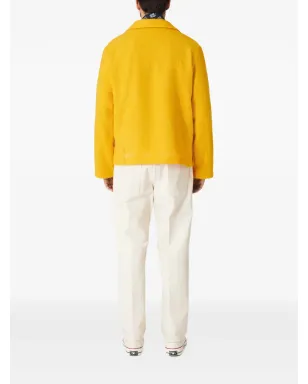 Fortela Franco2 V-neck pocket sweater - Yellow - サムネイル3