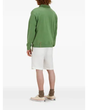 Fortela Yale ジップ胸ポケット スウェットシャツ グリーン - サムネイル3
