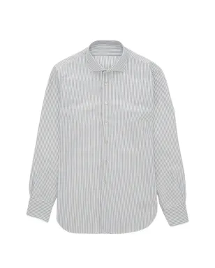 Fortela Jack striped Oxford shirt - White - サムネイル1