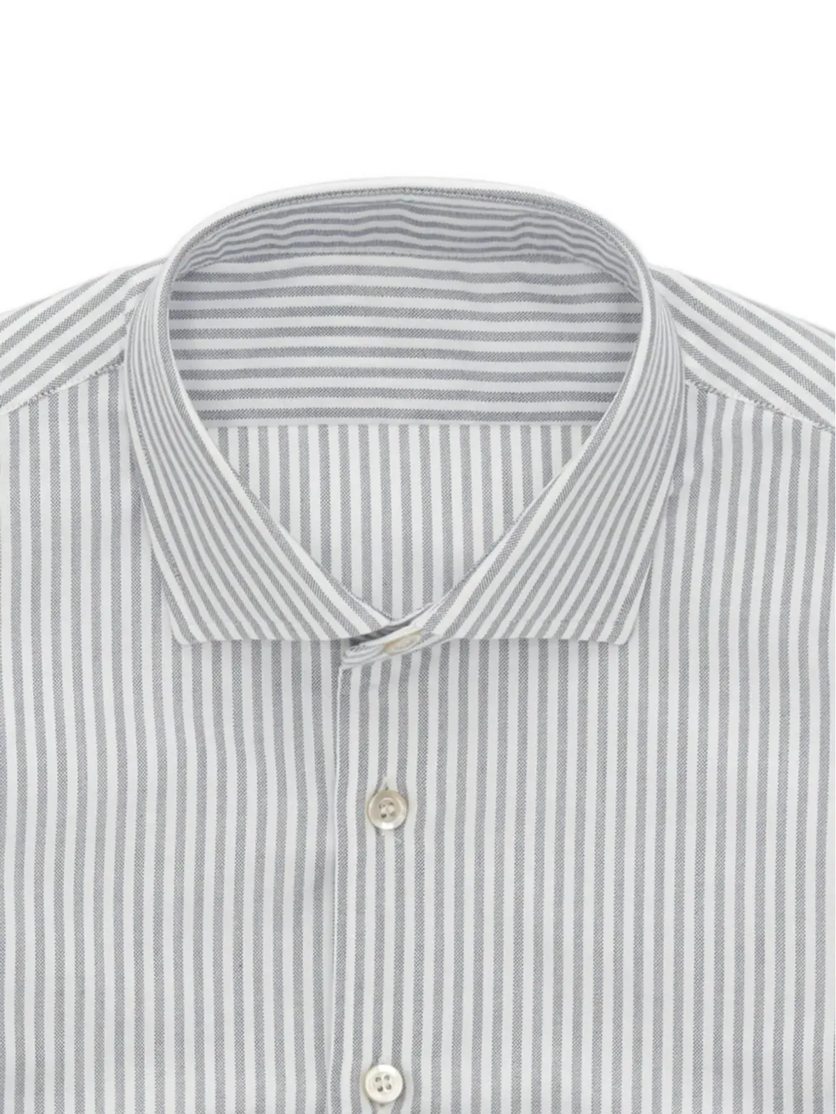 Fortela Jack striped Oxford shirt - White - 画像3