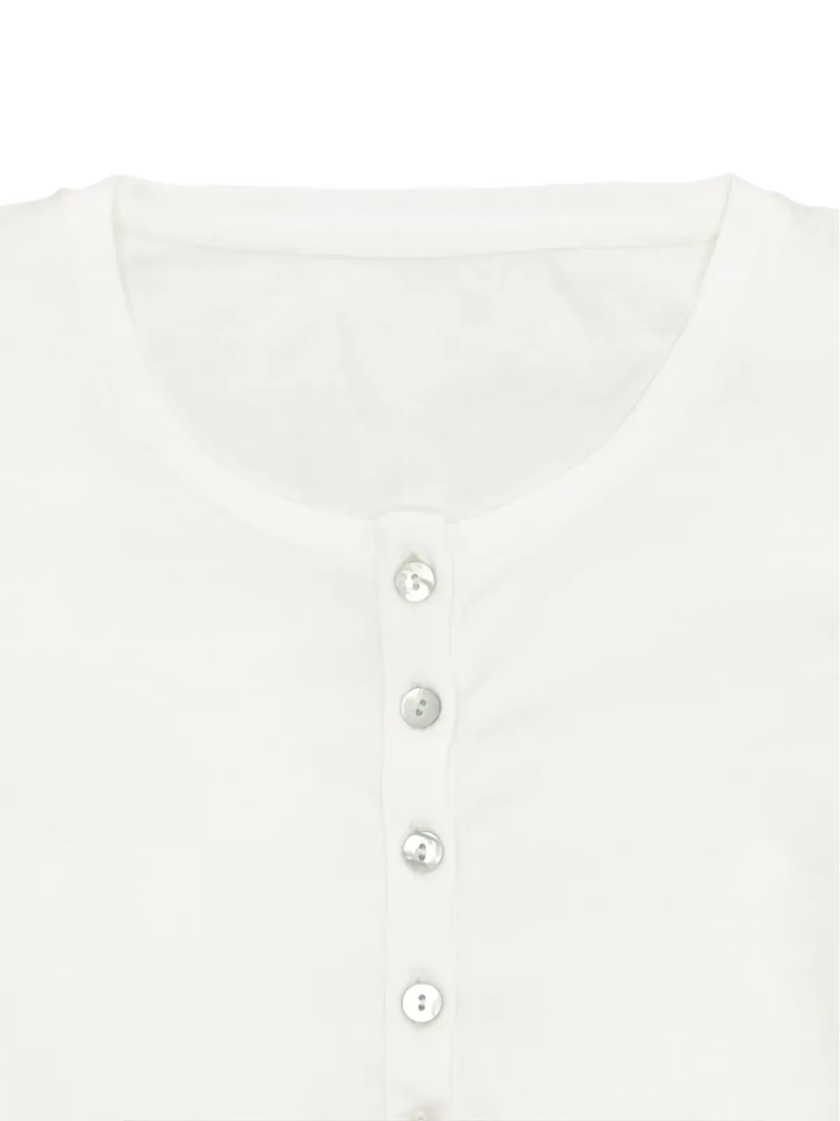 Fortela コラリアンプ長袖Tシャツ - ホワイト - 画像3