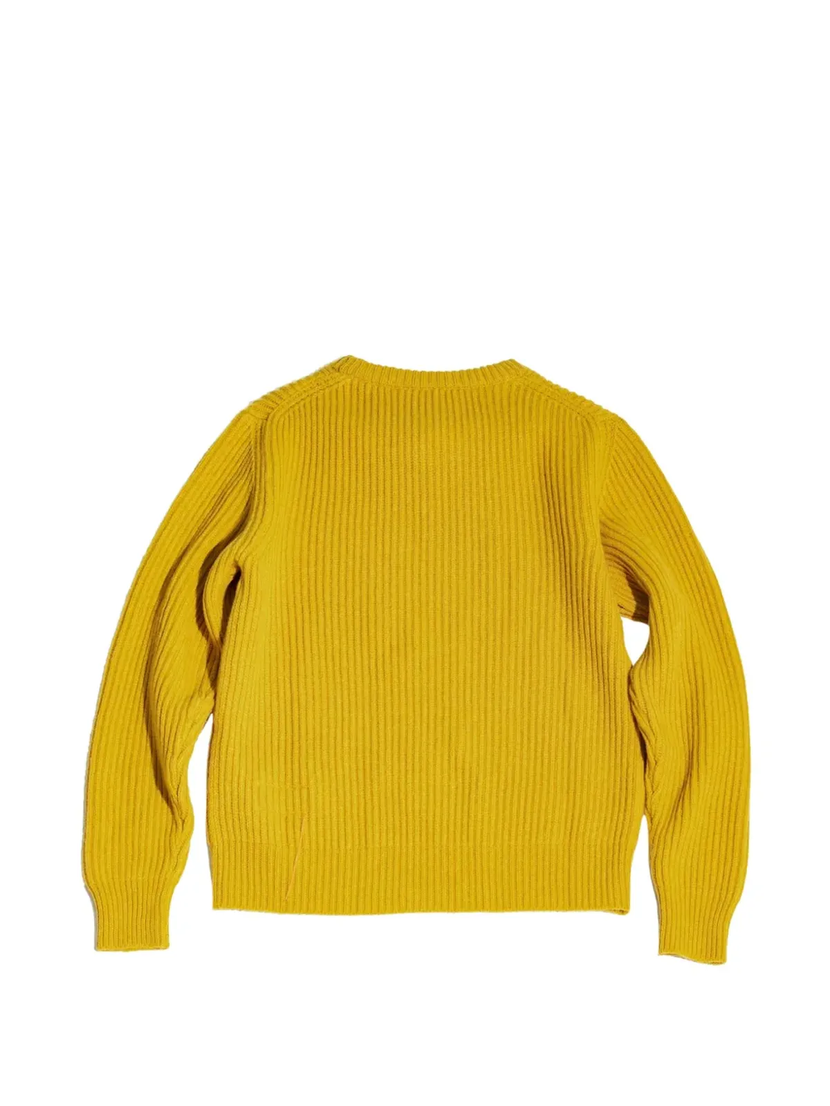 Fortela アルベルト リブ編みクルーネックセーター - Yellow - 画像2