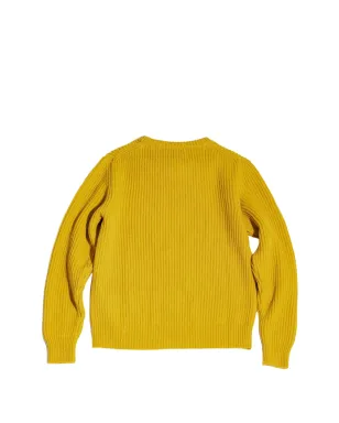 Fortela アルベルト リブ編みクルーネックセーター - Yellow - サムネイル2