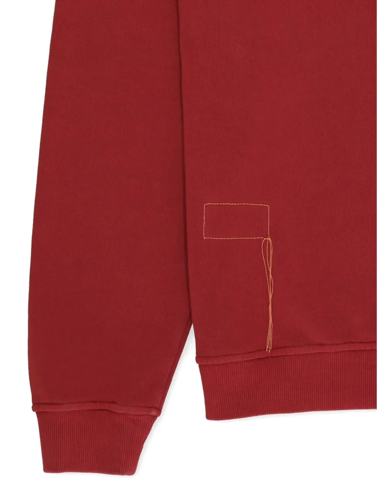 Fortela Yale ジップアップチェストポケットスウェットシャツ（レッド） - 画像5