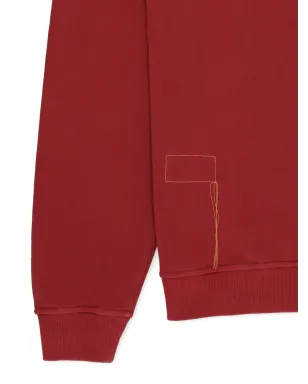 Fortela Yale ジップアップチェストポケットスウェットシャツ（レッド） - サムネイル5