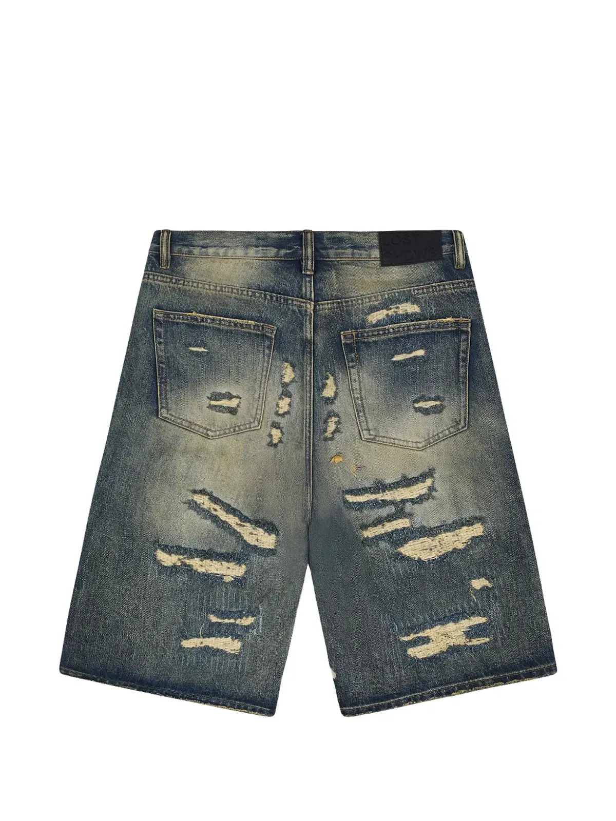 LOSTSHDWS distressed-detailsデニムショーツ - ブルー - 画像2