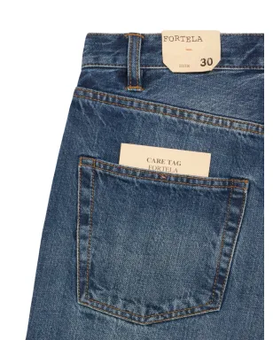 Fortela 911 Superjohn Selvedge 5-pocket jeans - Blue - サムネイル3