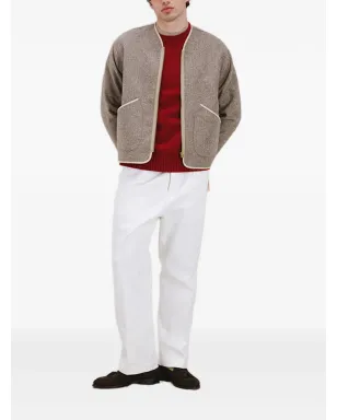 Fortela Sherpa herringbone zip-up jacket - サムネイル2