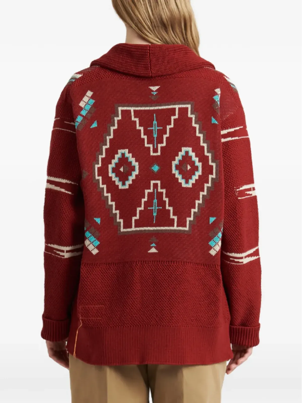 Fortela ヘンリック First Nations モチーフ カーディガン - 画像4