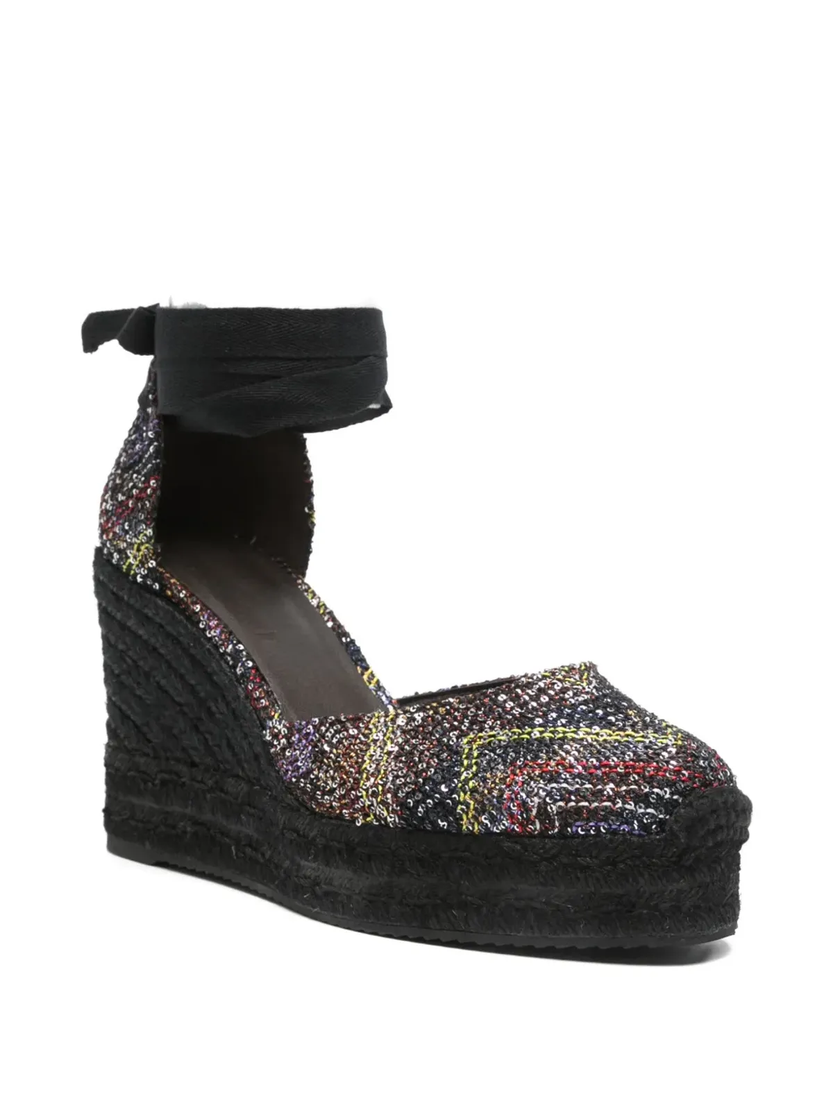 Missoni スパンコール付きウェッジヒール・エスパドリーユ - 画像2