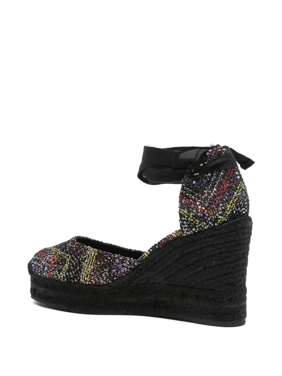 Missoni スパンコール付きウェッジヒール・エスパドリーユ - 画像3