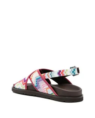 Missoni ジグザグストラップサンダル ピンク - サムネイル3