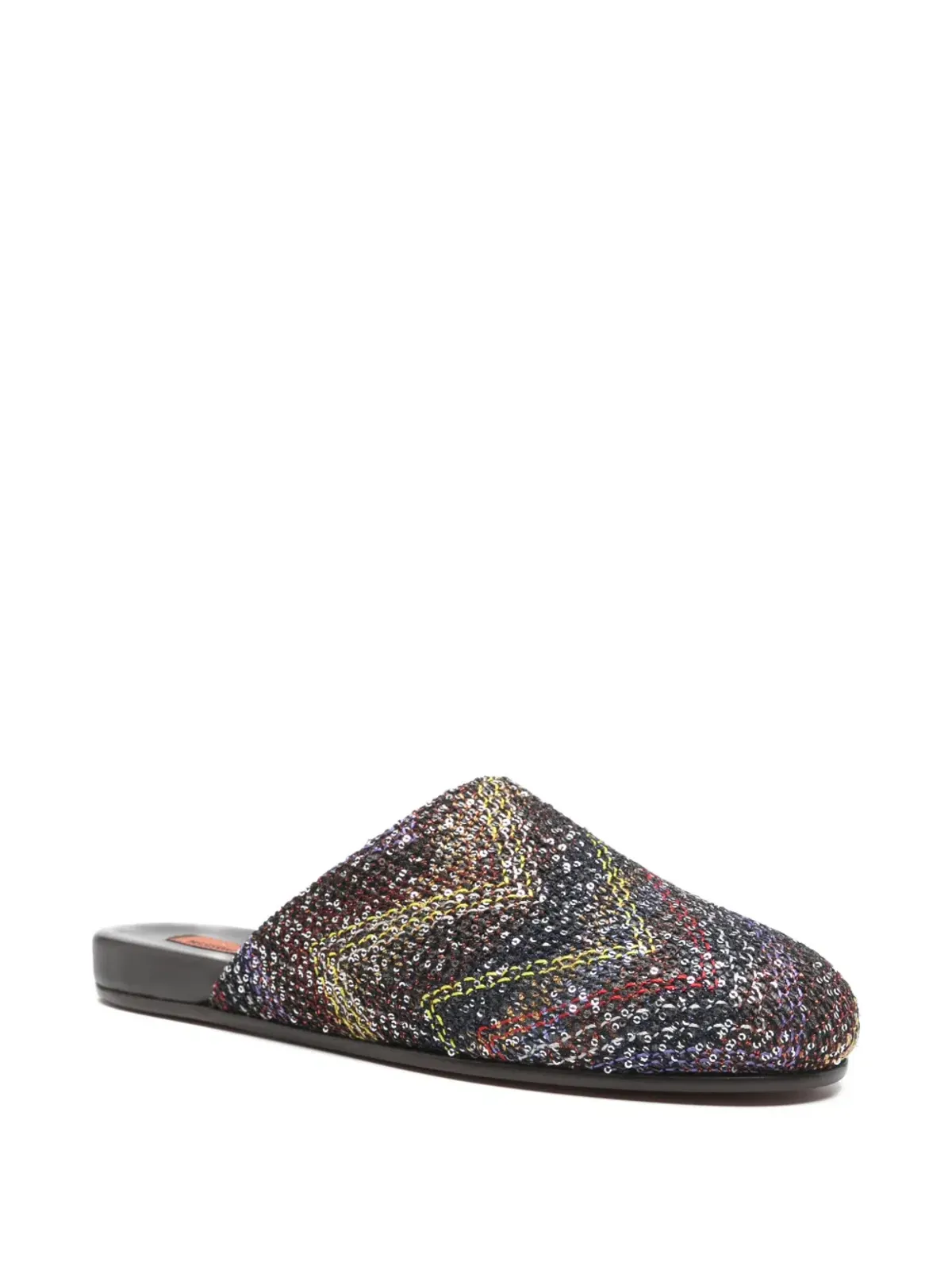 Missoni スパンコール付きフラットミュール - ブラック - 画像2